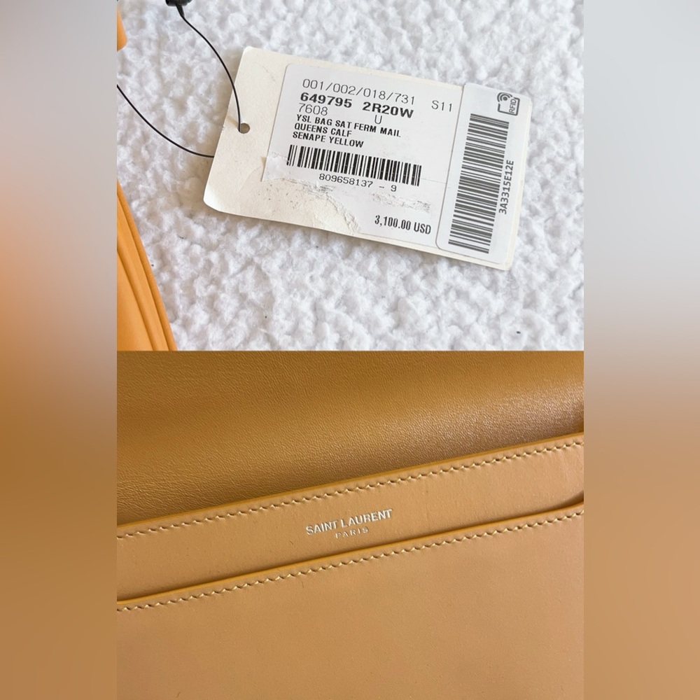 Saint Laurent YSL Smooth Calfskin Le Maillon Leather Shoulder Bag - Picture 10 of 16